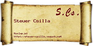 Steuer Csilla névjegykártya